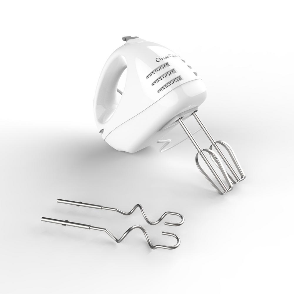 6Speed White Hand MixerHW031015 The Home Depot