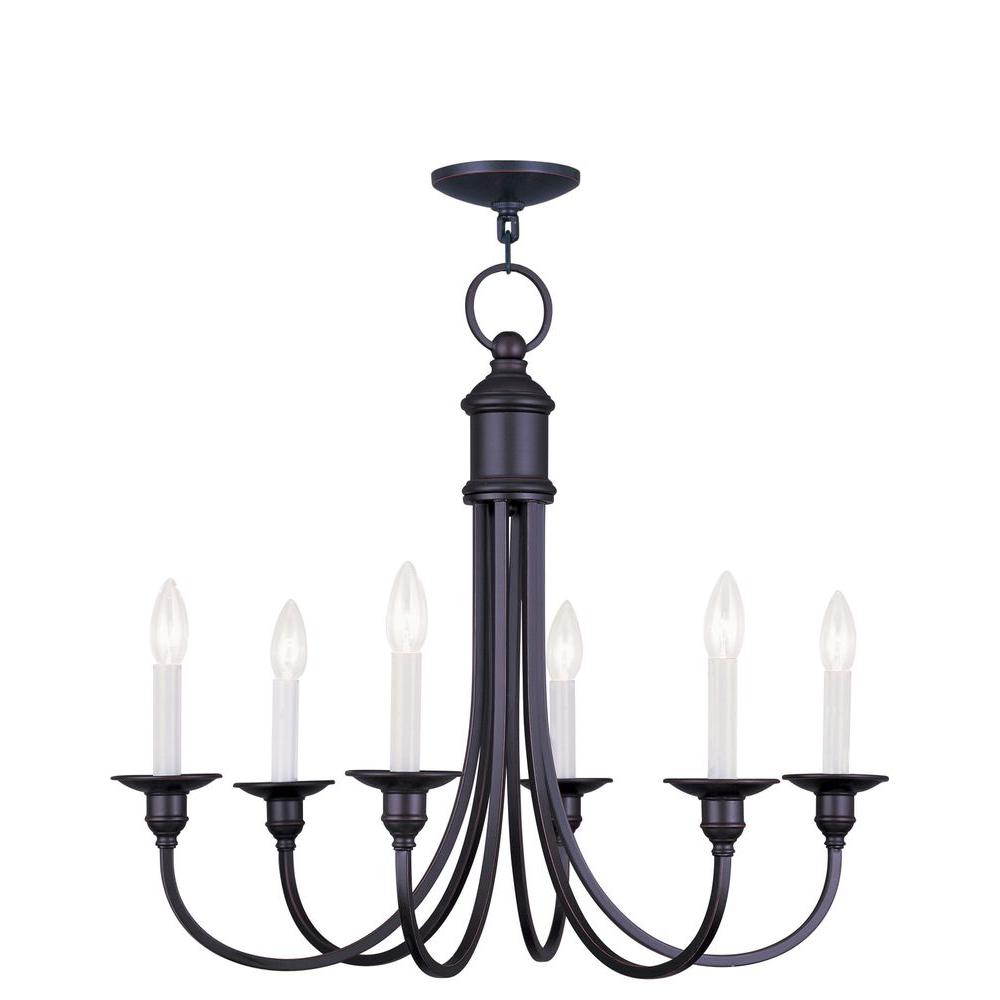 Livex Lighting Providence 6Light Olde Bronze Incandescent Ceiling