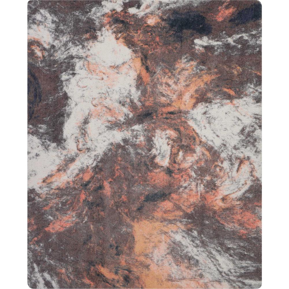 Nourison Abstract 8 X 10 Orange Multicolor Colorful Area Rug