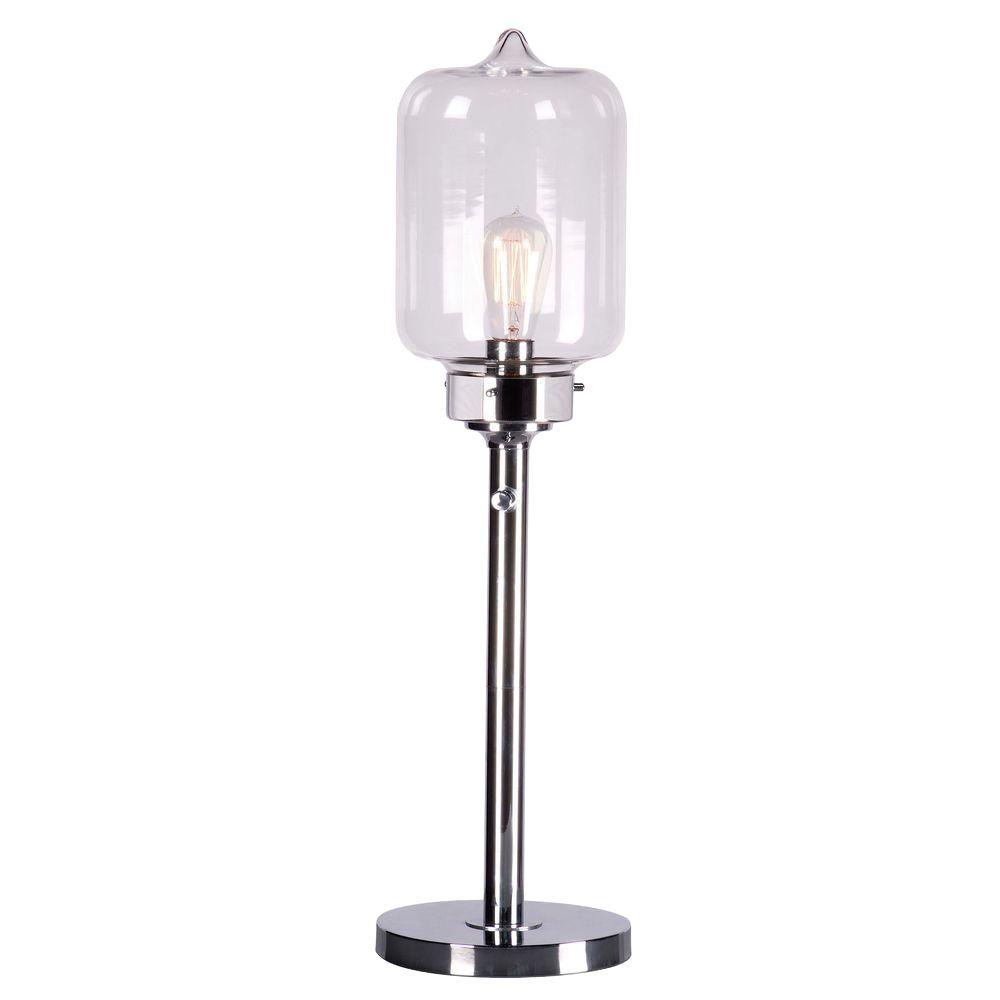 Kenroy Home Casey 28 in. Chrome Table Lamp