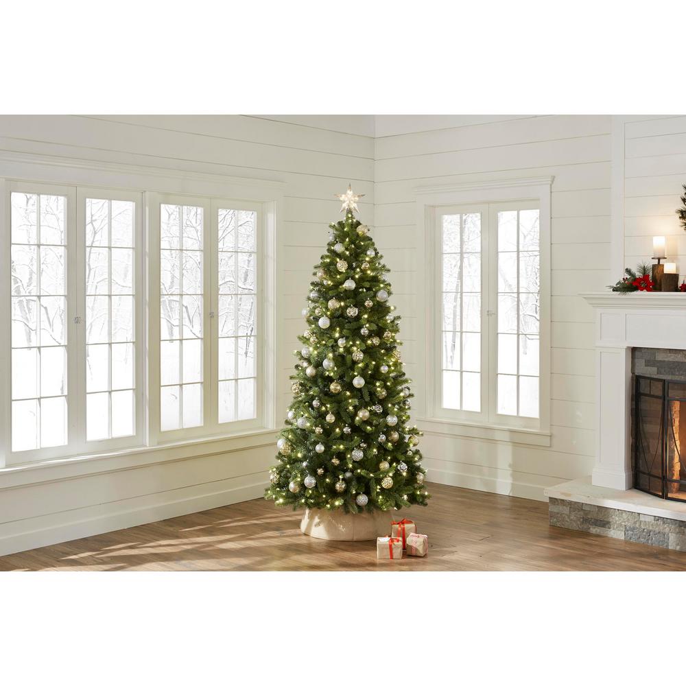 Home Accents Holiday 7 5 Ft Pre Lit Led Pine Artifical Christmas Tree With 400 Color Changing Lights