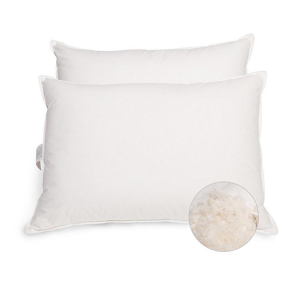 Peace Nest Goose Down Jumbo Pillow Set Of 2 He Dp 18028 S Q