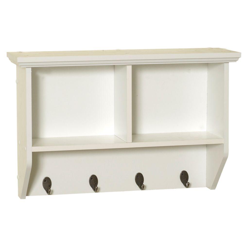 cubbie shelf with hooks