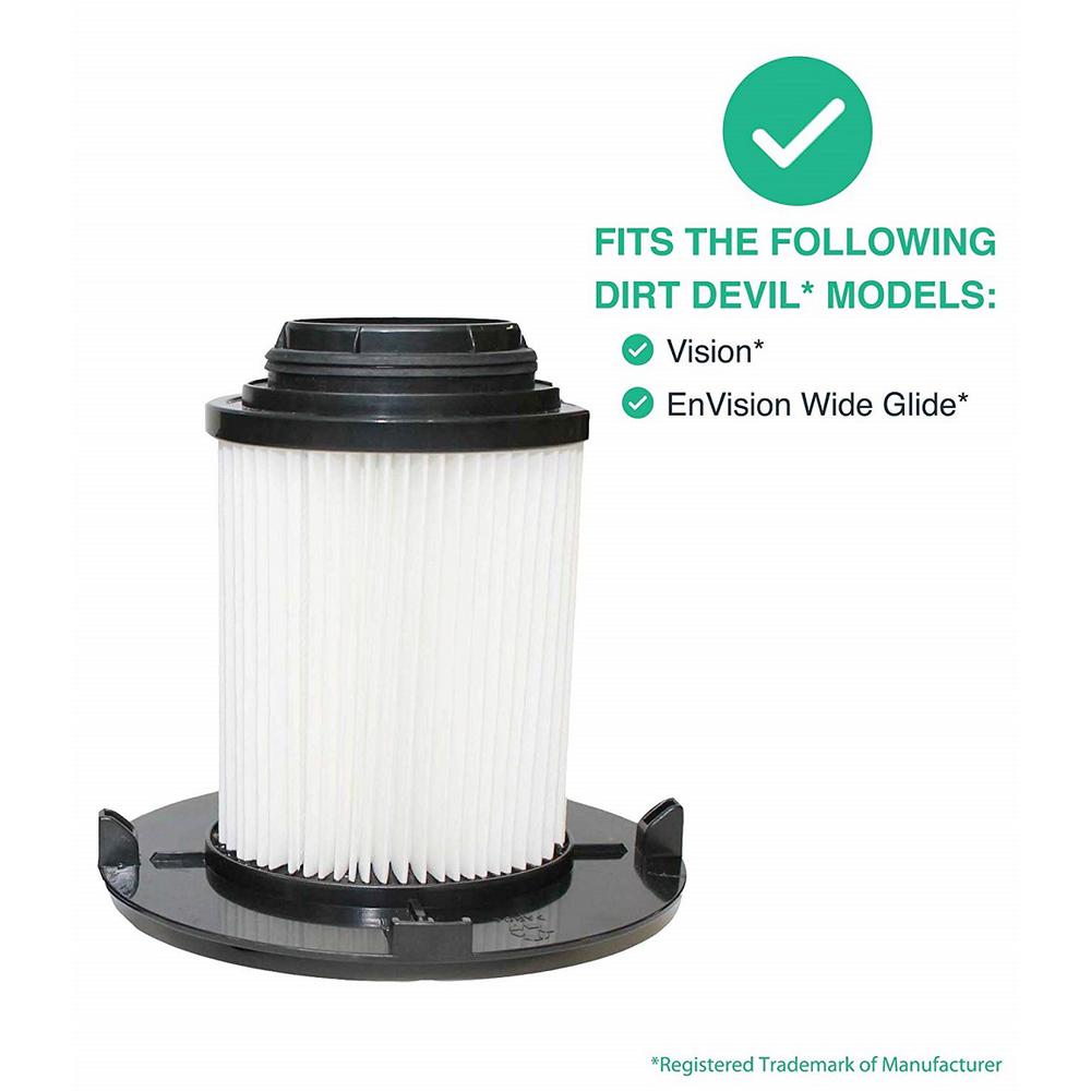 Think Crucial Replacement F16 Hepa Style Filter And Foam Fits Dirt Devil Compatible With Part 1 Jw1100 000 And 2 Jw1000 000 F16 The Home Depot