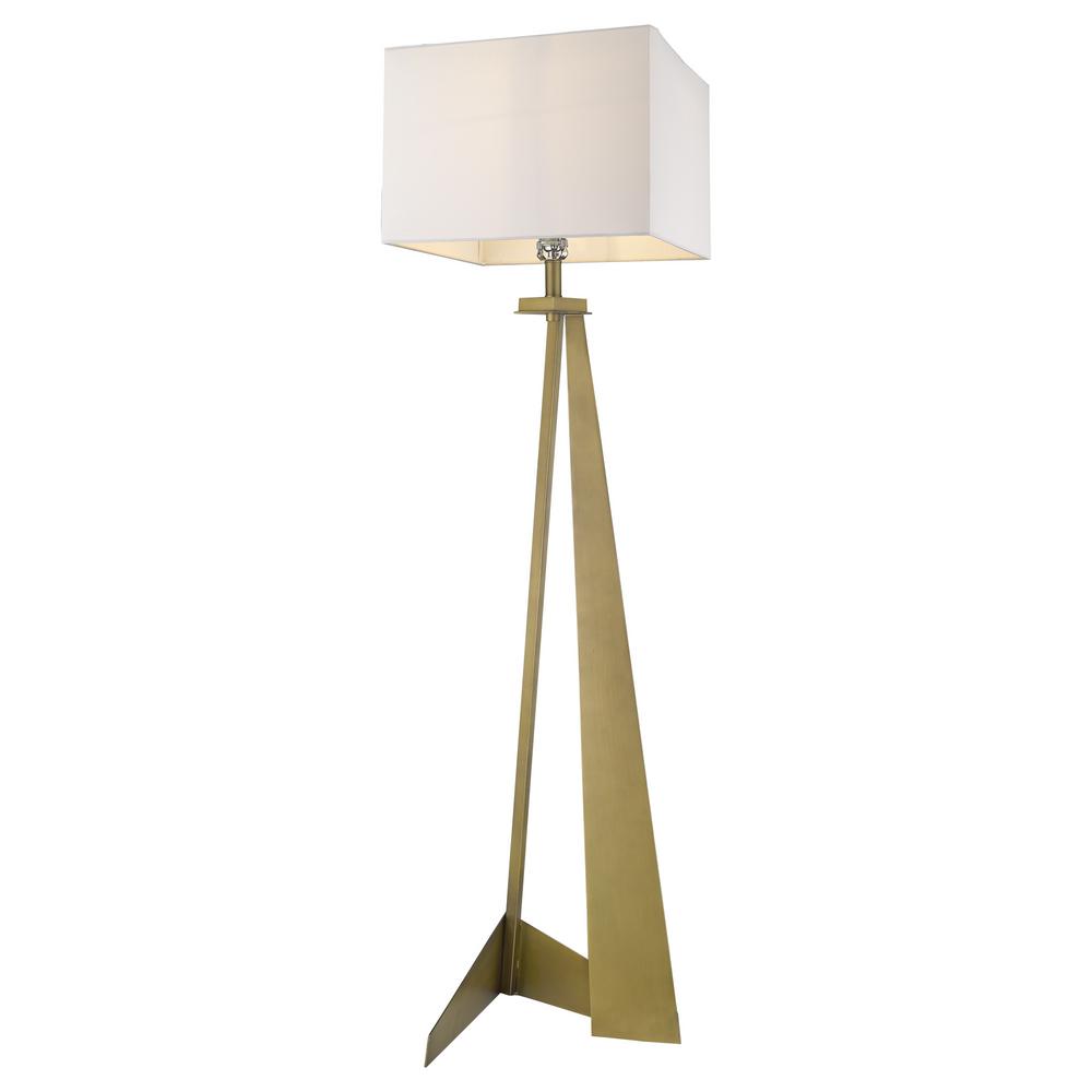 Trend Lighting Stratos 59 75 In 1 Light Aged Br Floor Lamp Stratos 59 75 In 1 Light Aged Br