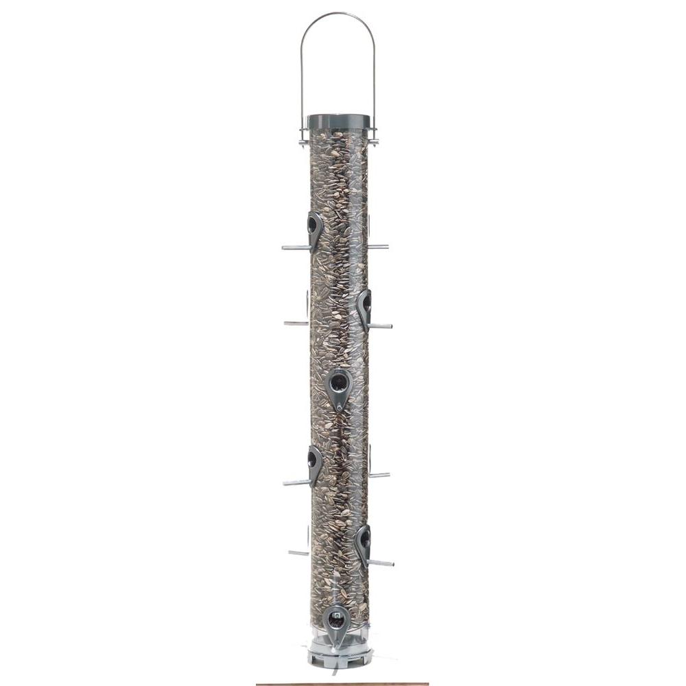 Droll Yankees 30 inch Pewter Finish 12-Port Executive Wild Bird Feeder by Droll Yankees