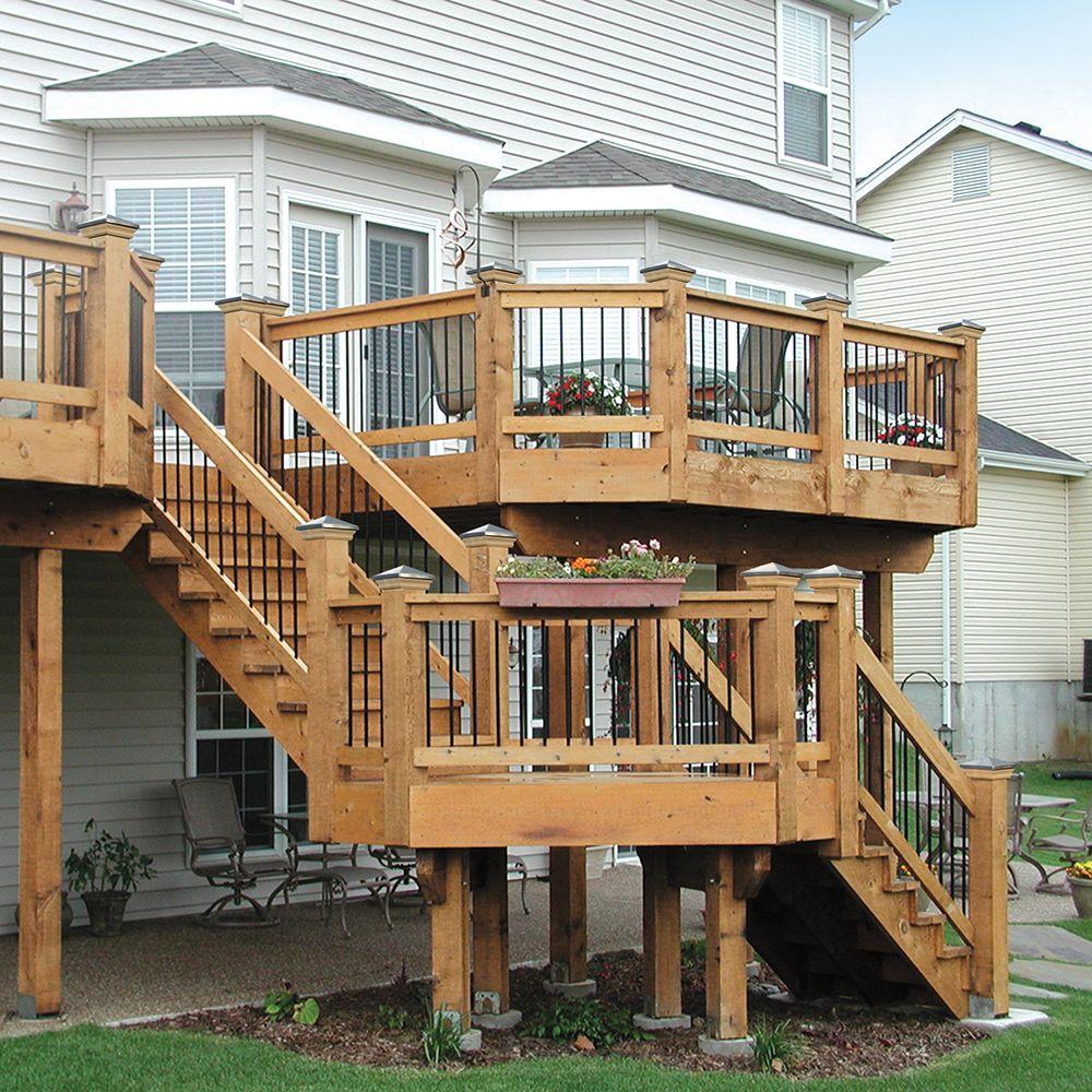 8 Step Ground Contact Pressure Treated Pine Stair Stringer 368914