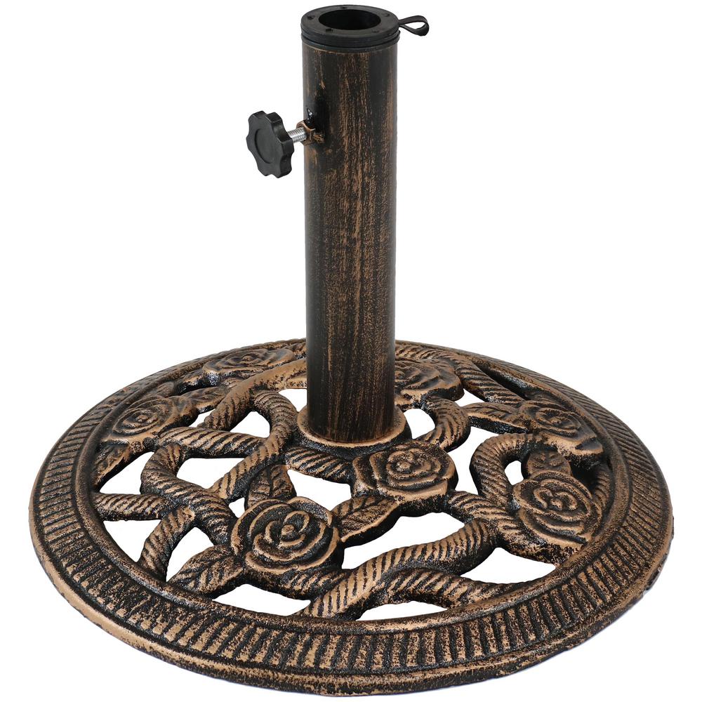 vintage cast iron patio umbrella stand