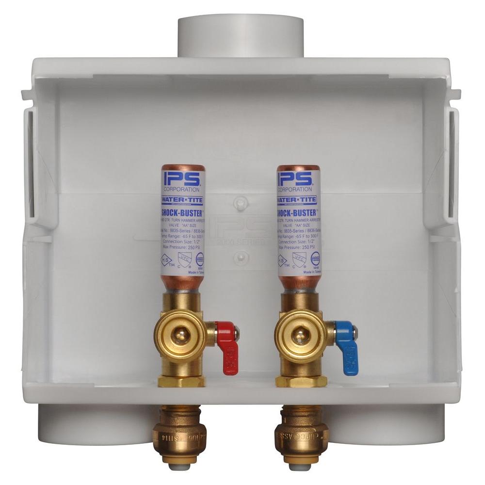 SharkBite Washing Machine Outlet Box 1/2 in. PushConnect Water Hammer