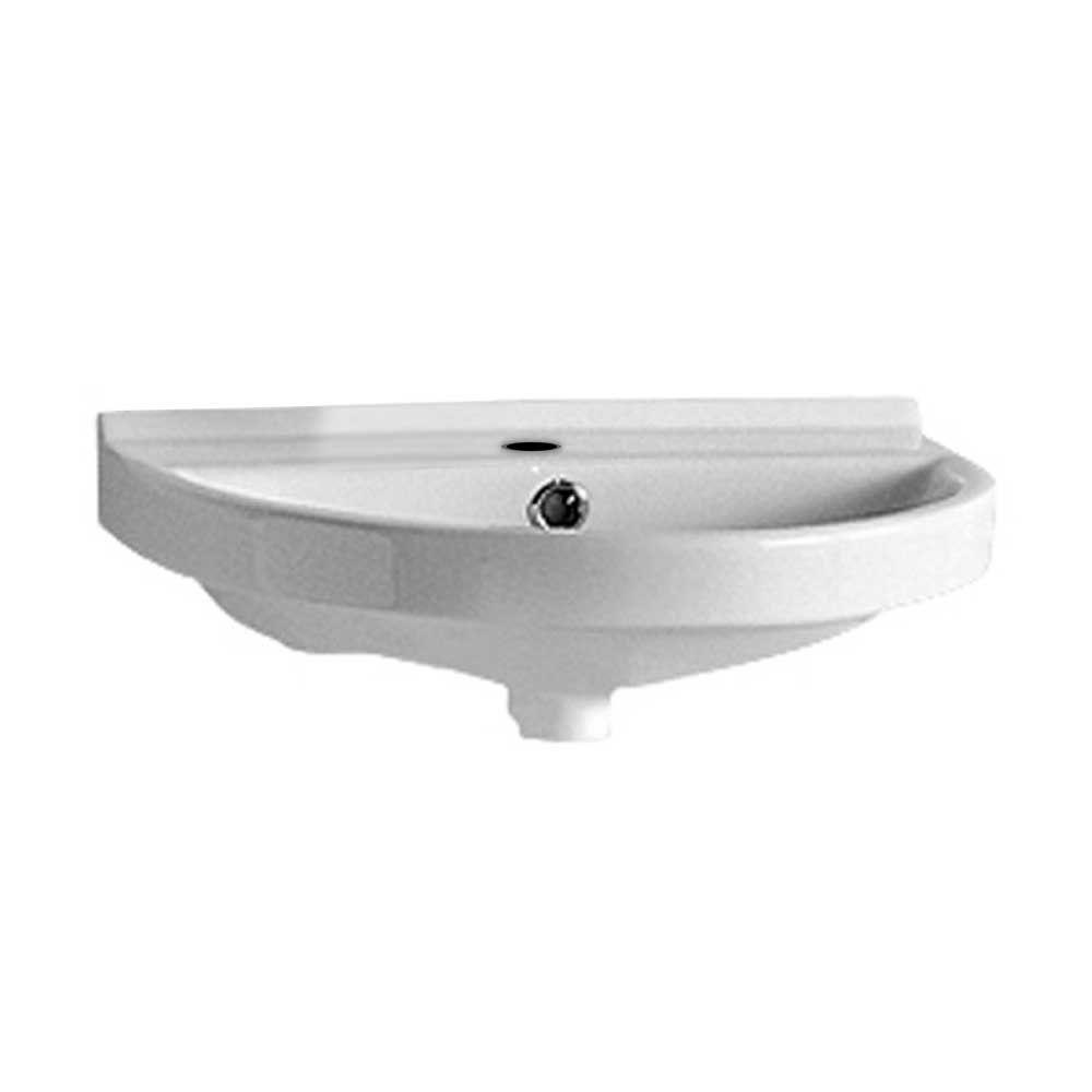 Whitehaus Collection Isabella Collection Wall Mounted Bathroom Sink In White