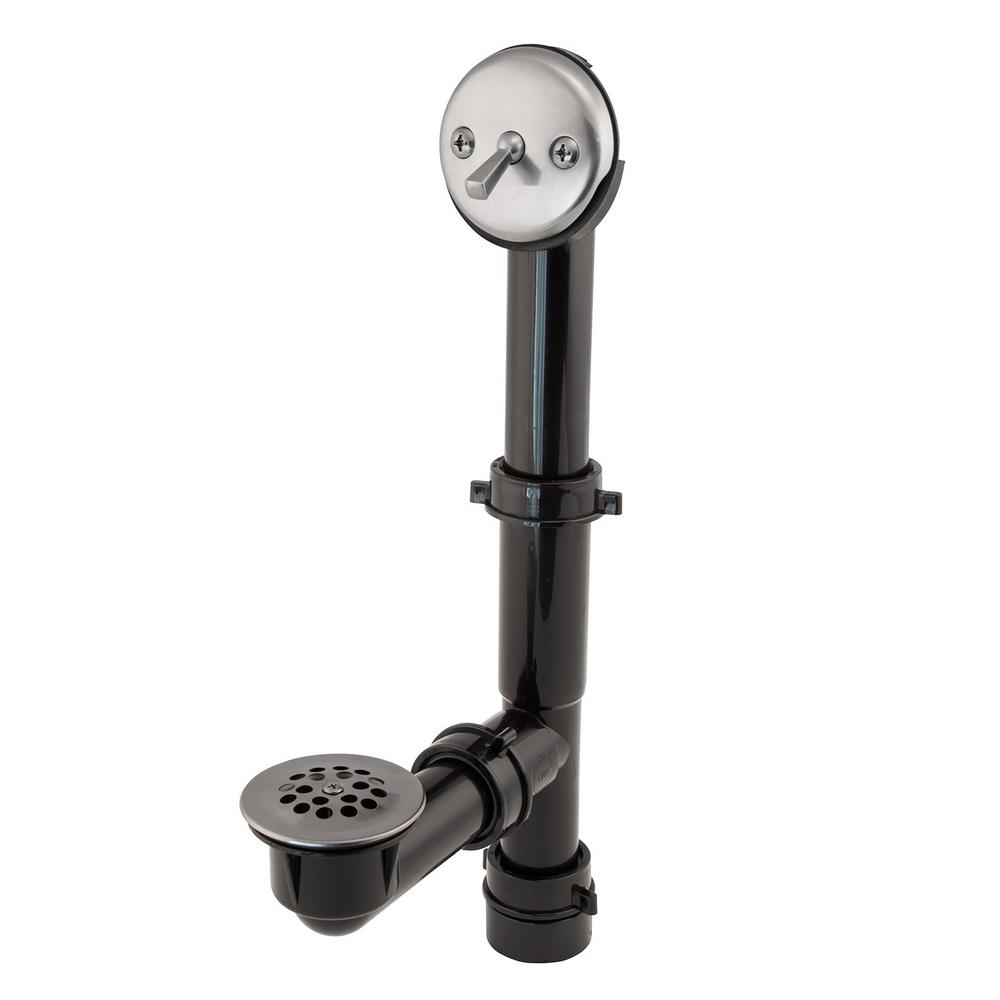 Everbilt Trip Lever 1 2 In Black Poly Pipe Bath Waste And Everbilt Trip Lever 1 2 In Black Poly Pipe Bath Waste And