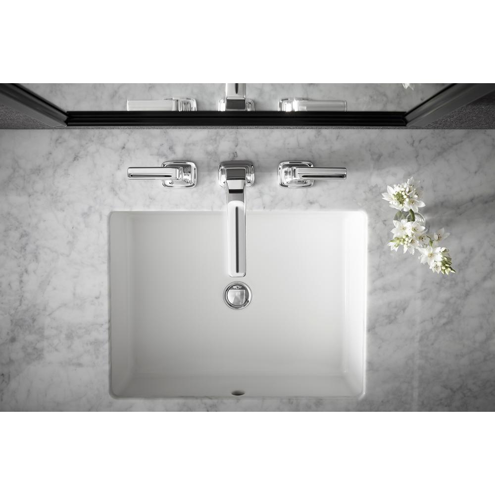 KOHLER Verticyl Vitreous China Undermount Bathroom Sink in White with
