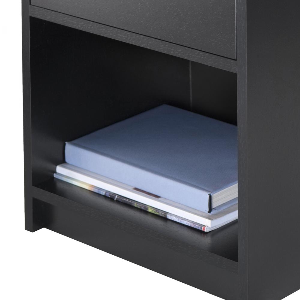 Winsome Ava Accent Table With 2 Drawers In Black Finish 20936