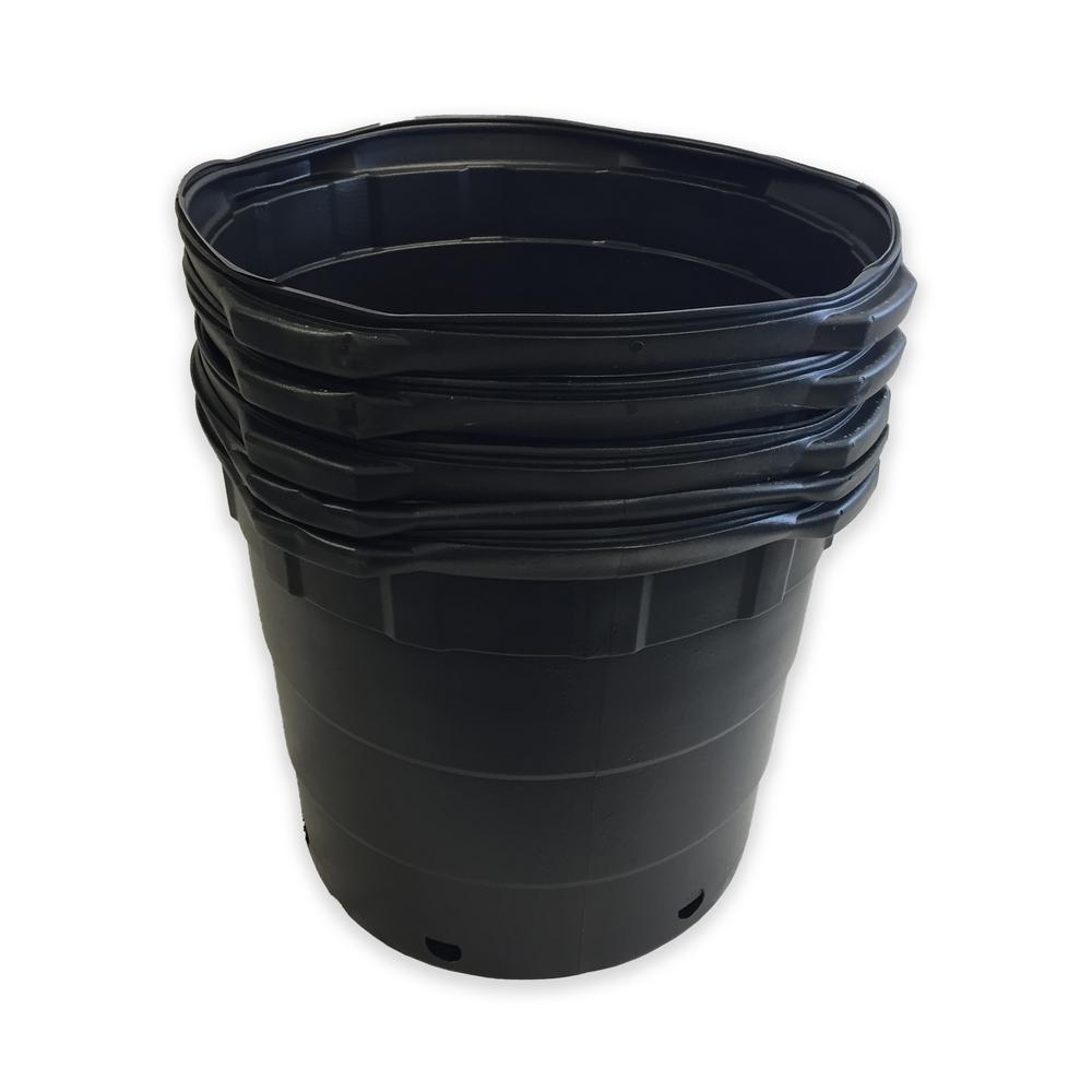 Viagrow 1/2 Gal. Plastic Nursery Pots (100-Pack)-VHPP50-100 - The Home ...