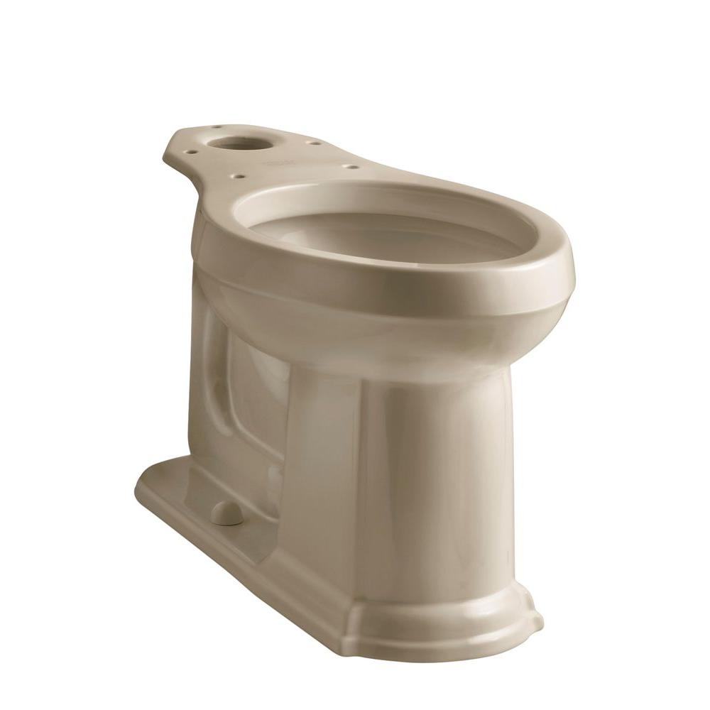 KOHLER Devonshire Elongated Toilet Bowl Only in Mexican SandK439733 The Home Depot