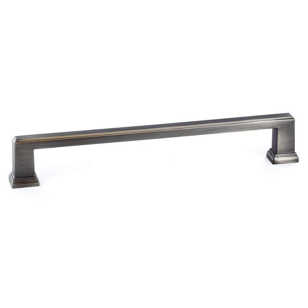 7 9/16 - Nickel - Drawer Pulls - Cabinet Hardware - The Home Depot (192 mm) Antique Nickel Cabinet Pull - 7 9/16 - Nickel - Drawer Pulls - Cabinet Hardware - The Home Depot