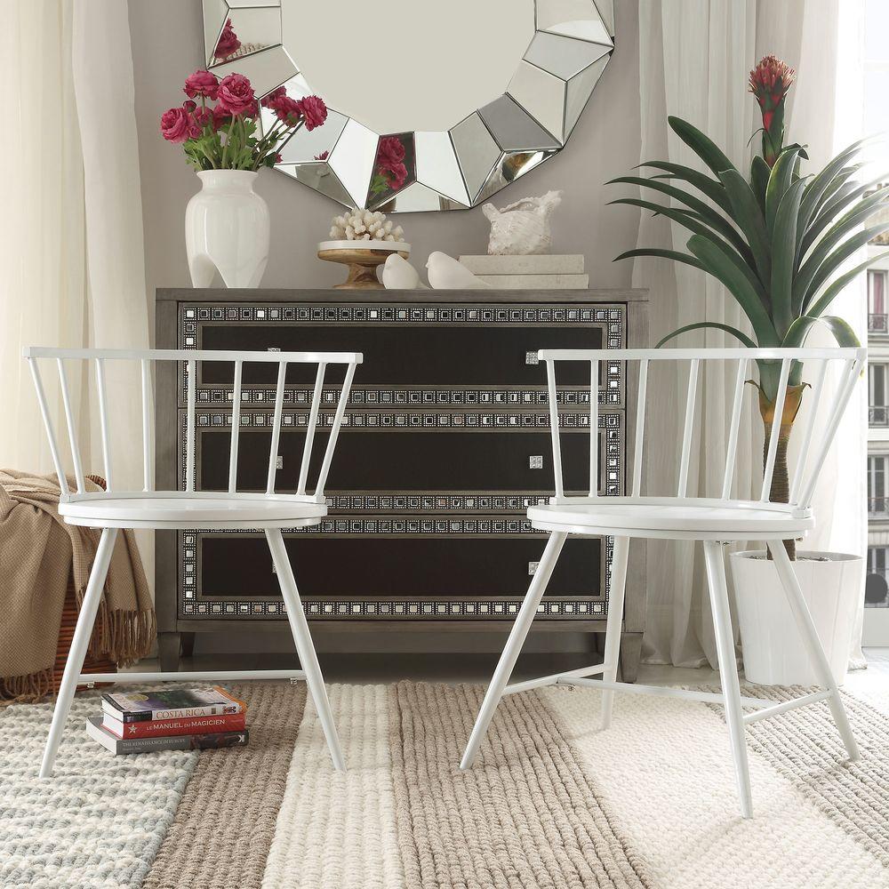 Homesullivan Walker White Wood And Metal Low Back Dining Chair Set Of 2 40551c Wh3a2pc The Home Depot - Gray Low Back Dining Room Chairs Homesullivan Walker White Wood And Metal Low Back Dining Chair Set Of 2 40551c Wh3a2pc The Home Depot - Gray Low Back Dining Room Chairs