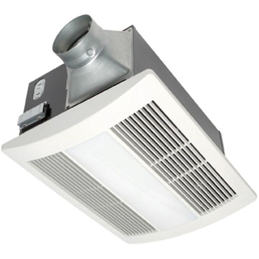 Panasonic WhisperWarm 110 CFM Ceiling Exhaust Bath Fan With Light And   Panasonic Bath Fans Fv 11vhl2 64 1000 