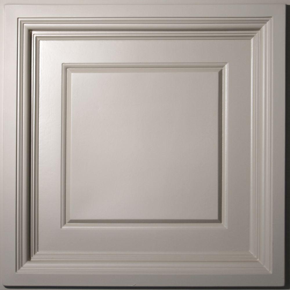 Ceilume Madison Latte 2 Ft X 2 Ft Lay In Coffered Ceiling Panel Case Of 6