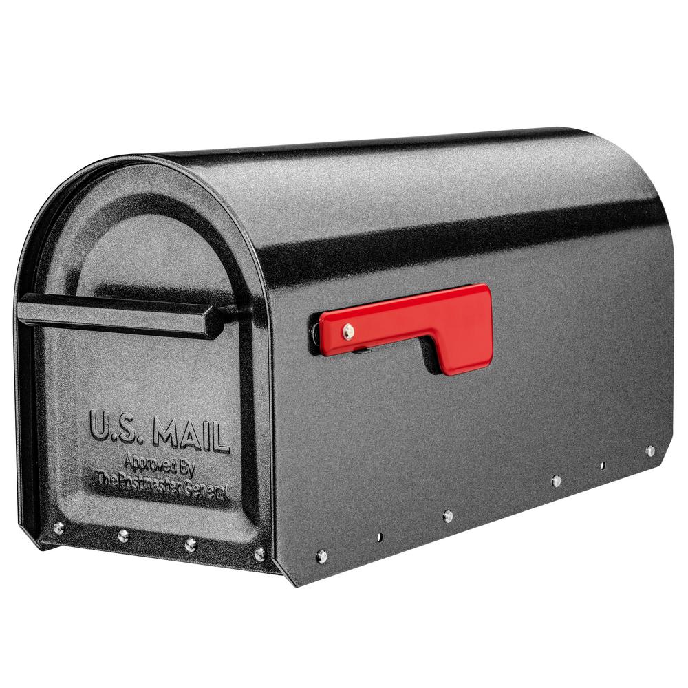 Architectural Mailboxes Sequoia Pewter HeavyDuty Post Mount Mailbox