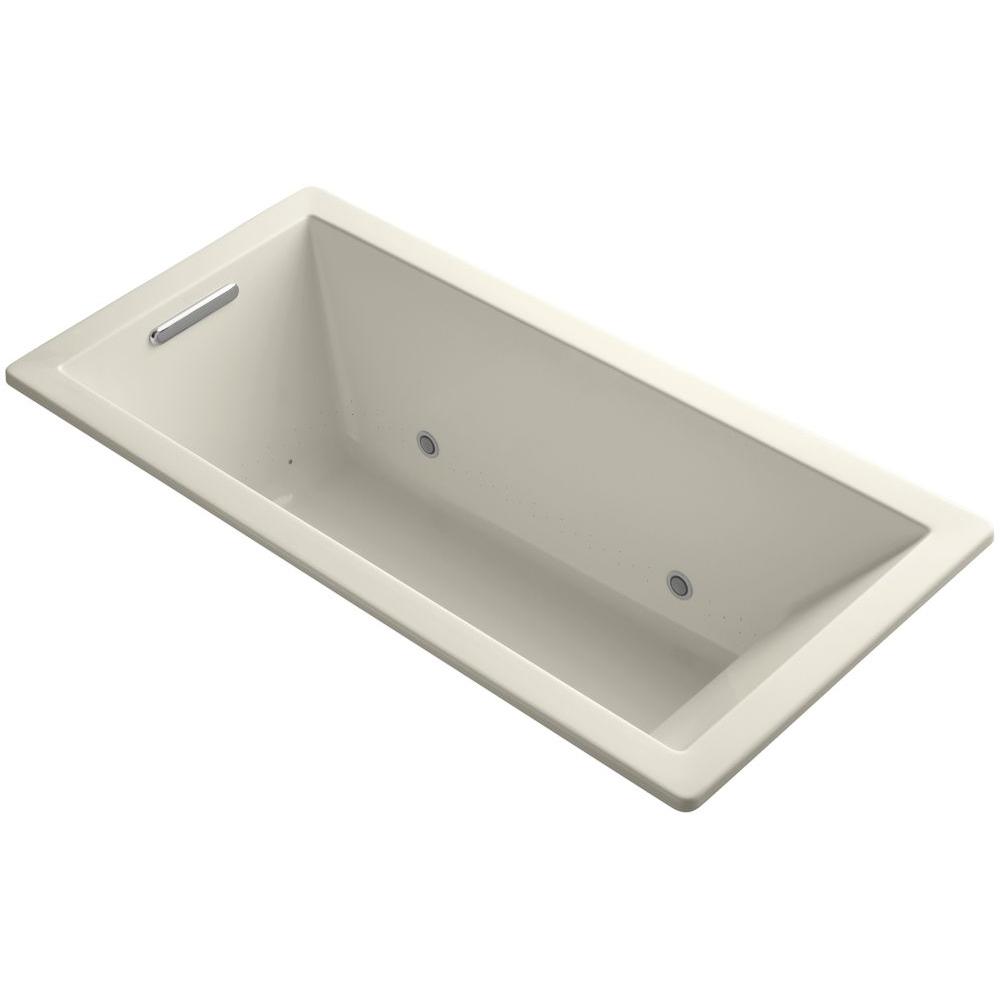 KOHLER Underscore 5.5 ft. Air Bath Tub in AlmondK1822GVBCW47 The