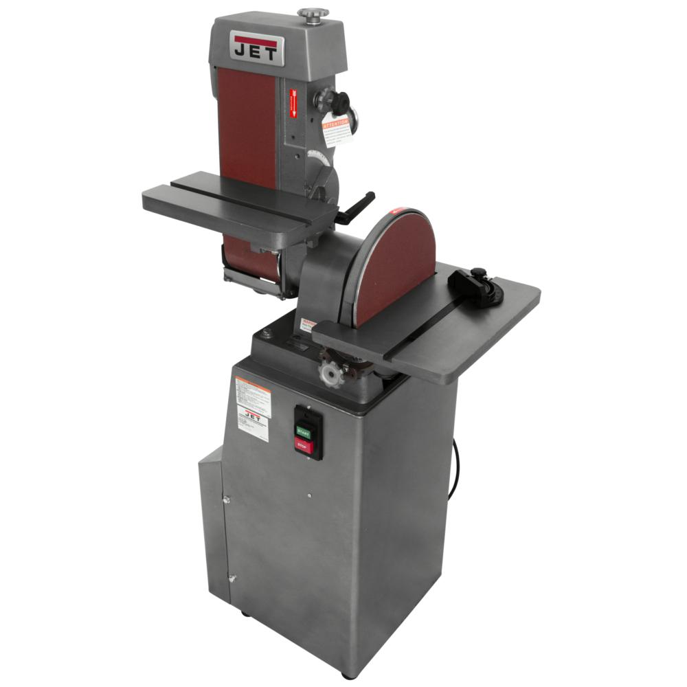 Jet 6 in. x 48 in. Industrial Combination Belt and 12 in. Disc Finishing Machine