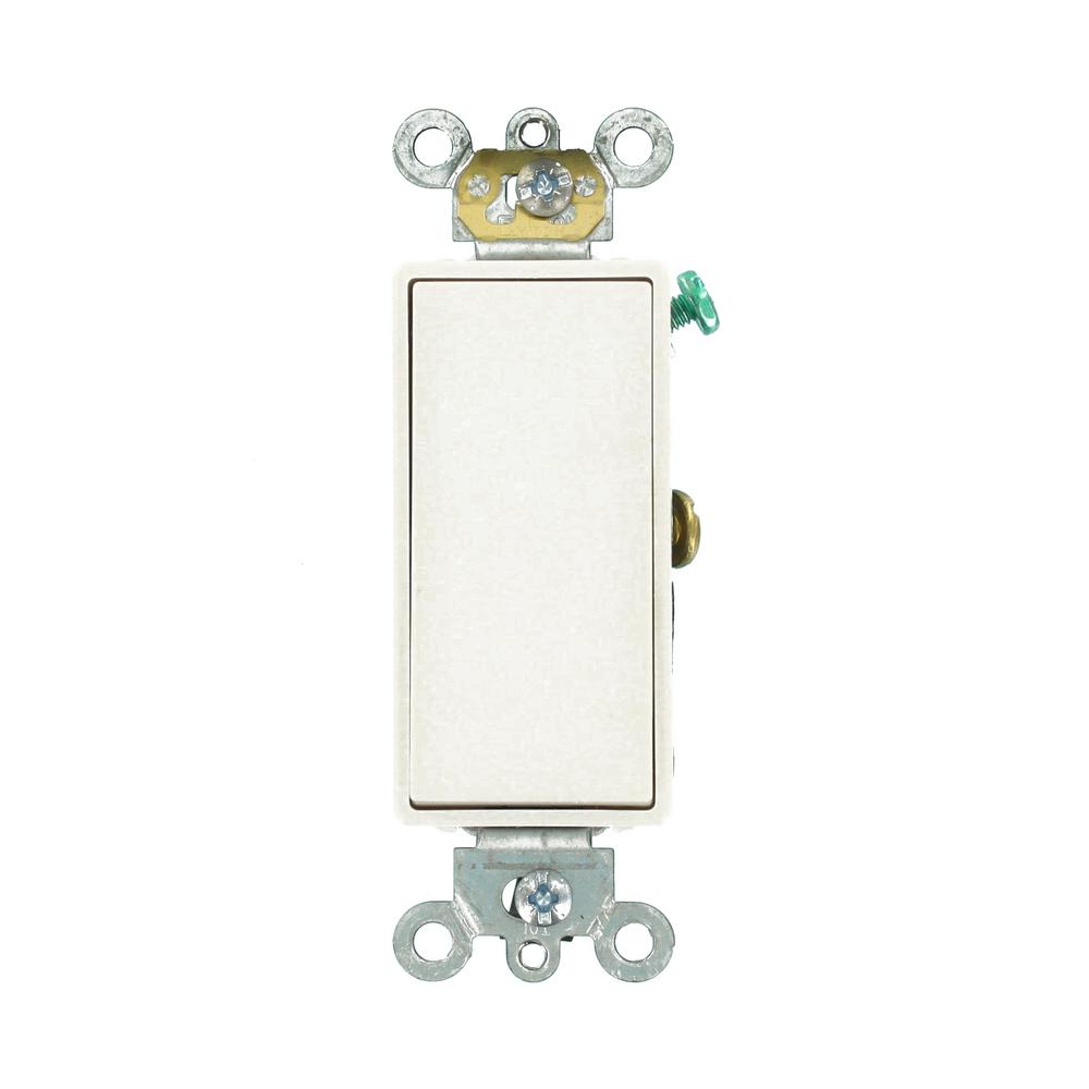 Leviton Decora 15 Amp Single Pole Dual Switch, WhiteR62056340WS The Home Depot