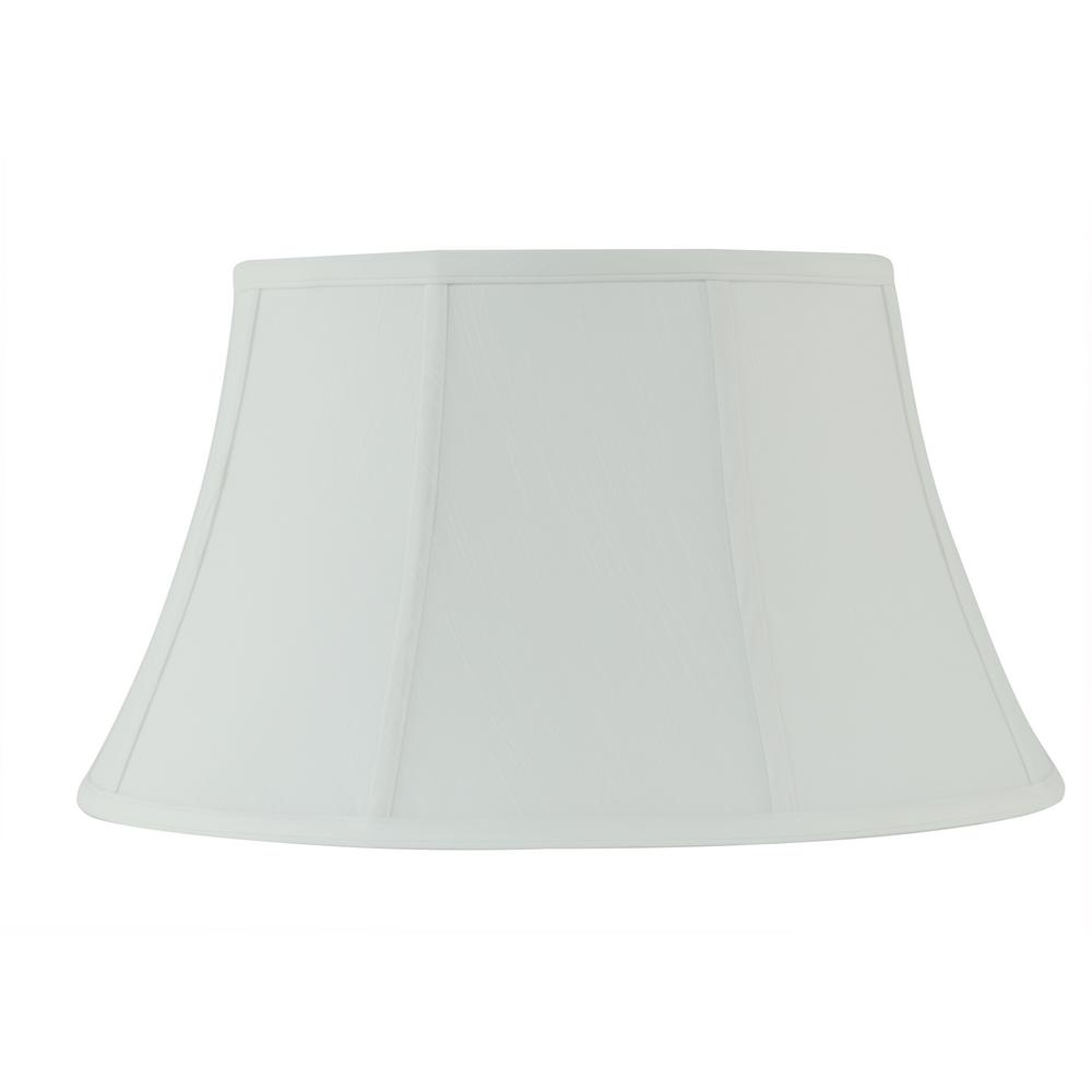 Rembrandt 19 In Dia X 11 H White Linen Bell Lamp Shade 13 H White Linen Bell Lamp Shade