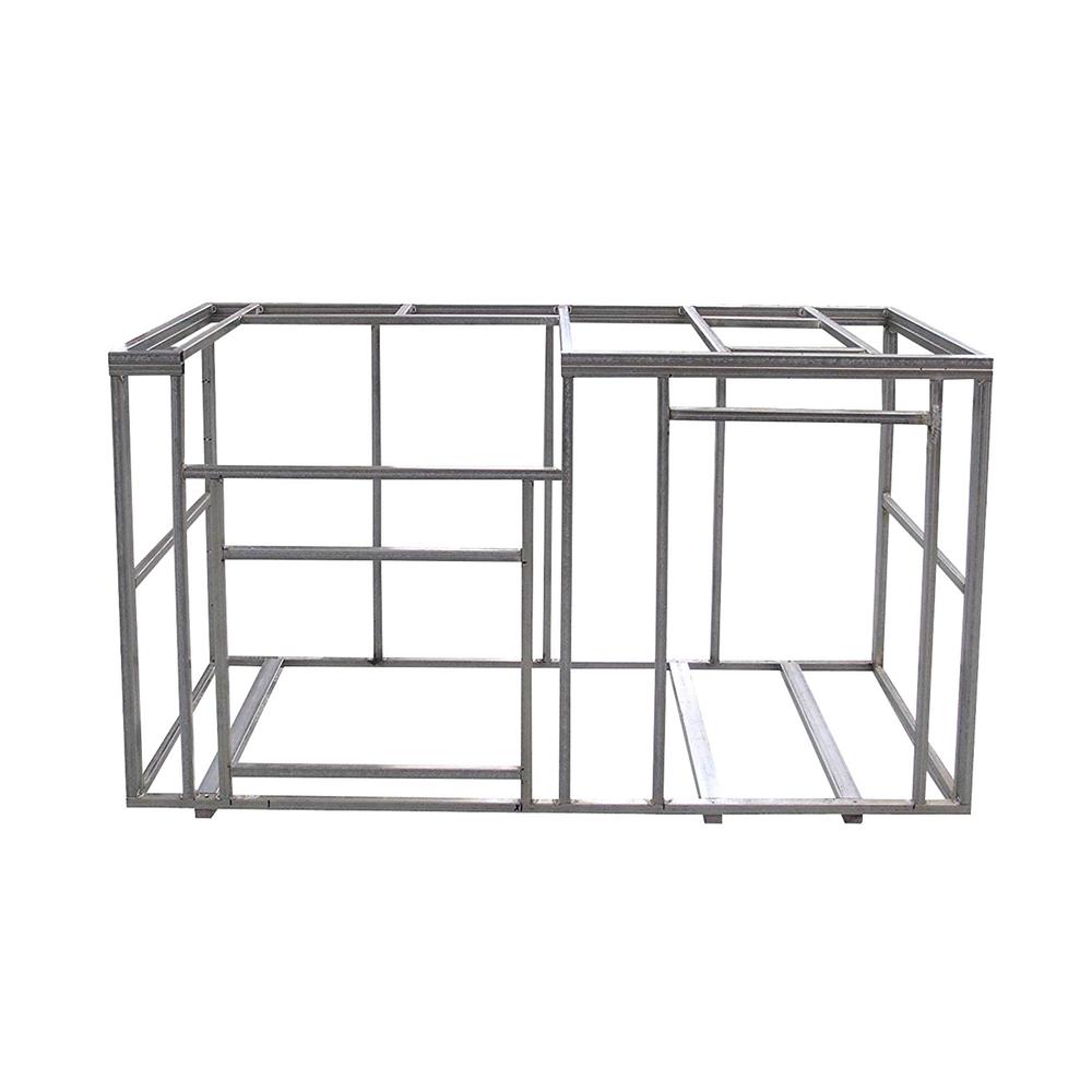 Cal Flame 6 Ft Outdoor Kitchen Island Frame Kit Kd F6002 The Home Depot