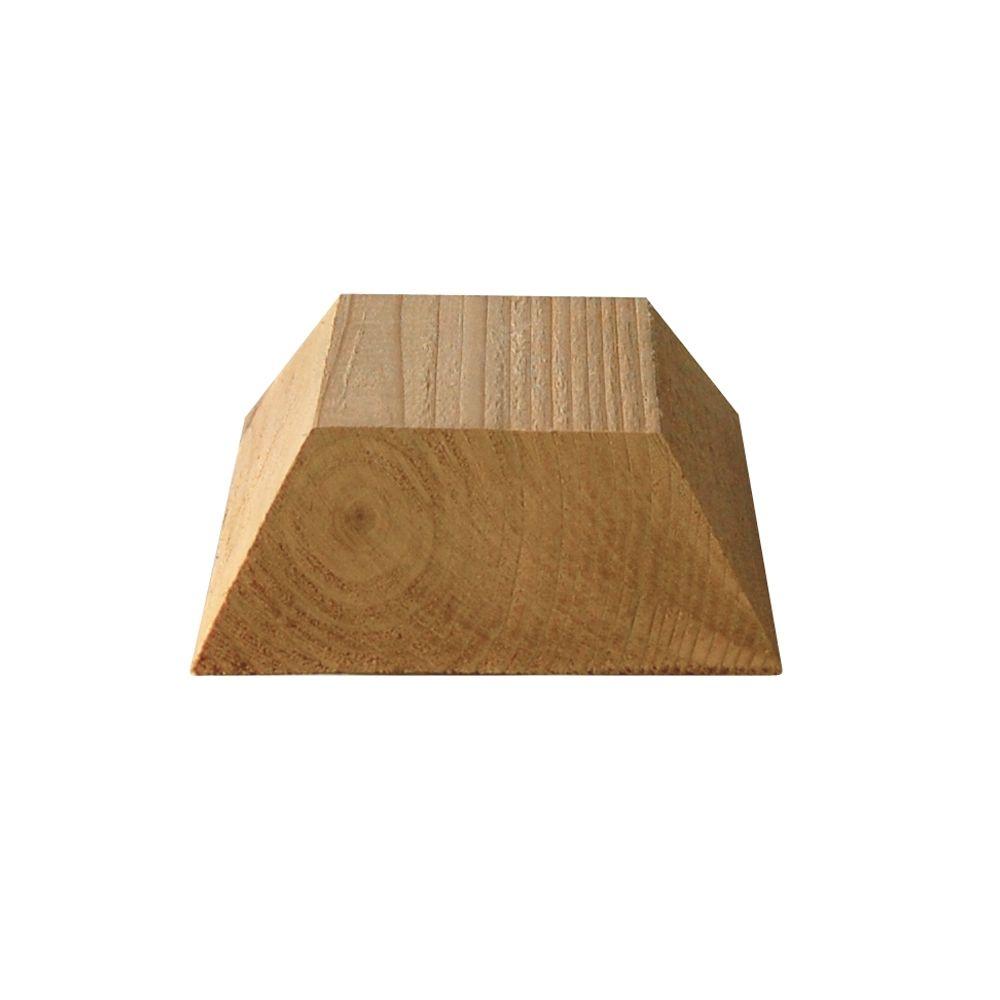 3 1 2 In X 3 1 2 In Flat Cedar Wood Post Cap 510050002040000