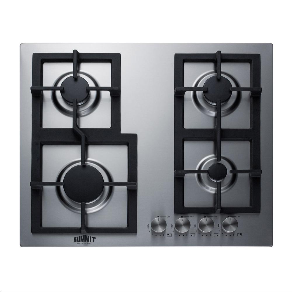 Summit Appliance 24 In Gas Cooktop In Stainless Steel With 4