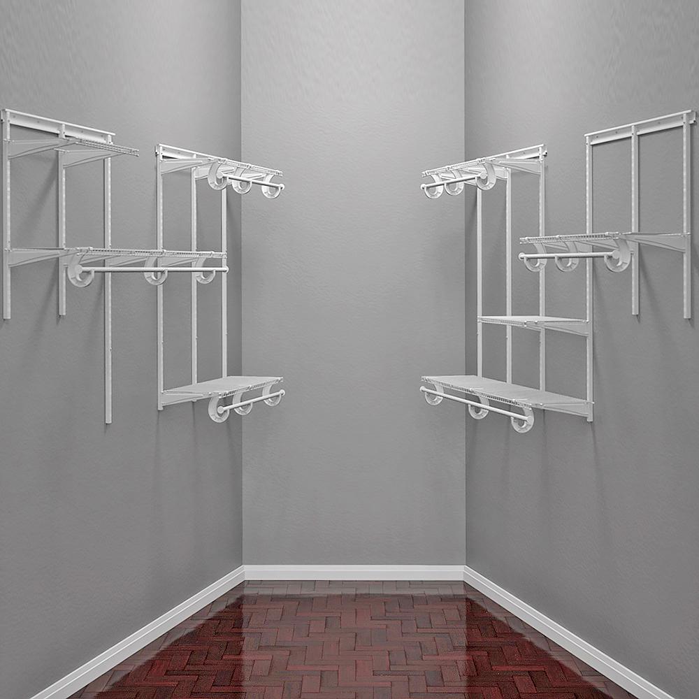 Closetmaid Shelftrack 13 In D X 72 W 48 H Wire Closet Closetmaid Shelftrack 13 In D X 72