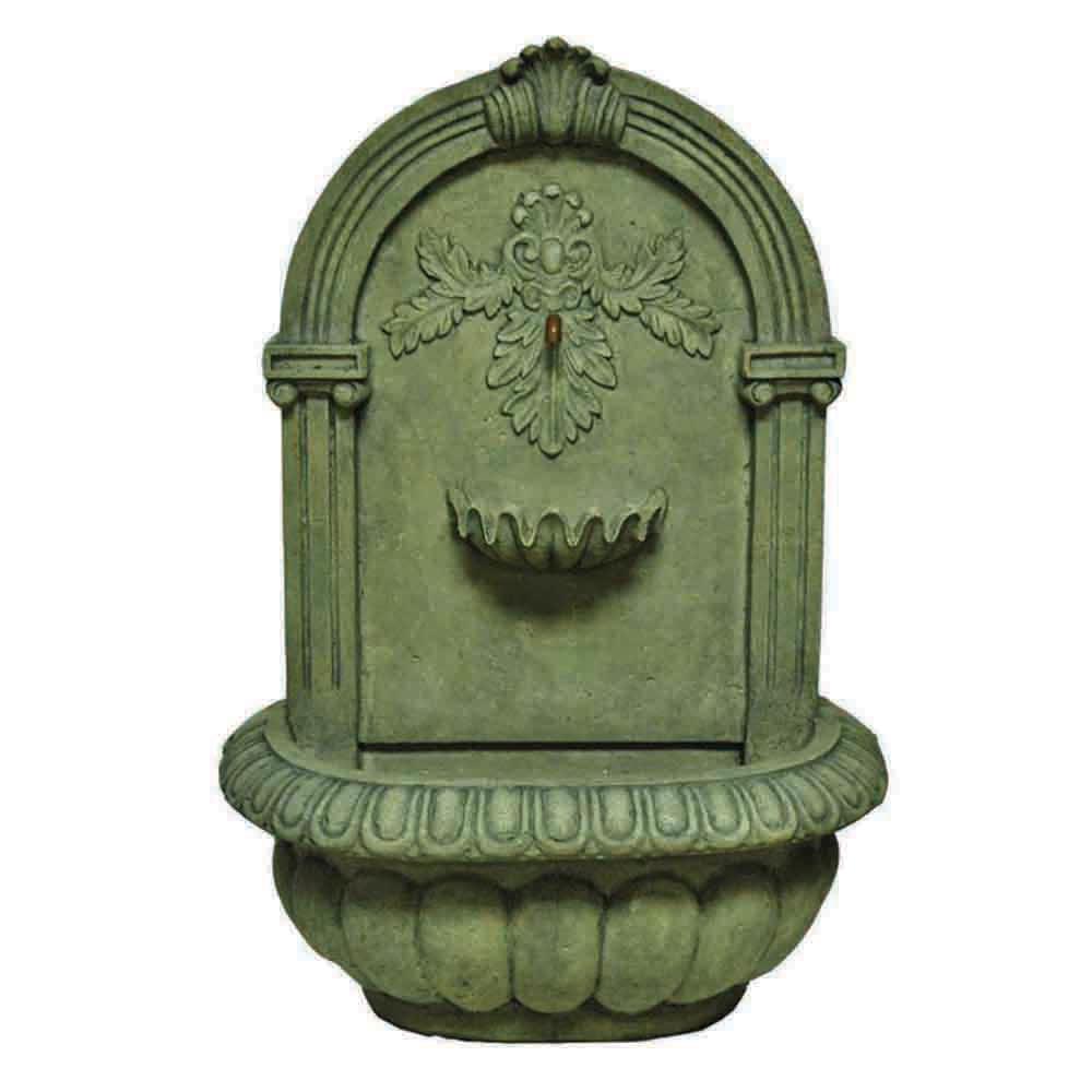 Garden Wall Fountain Stone Resin Fiberglass Durable Weather Resistant