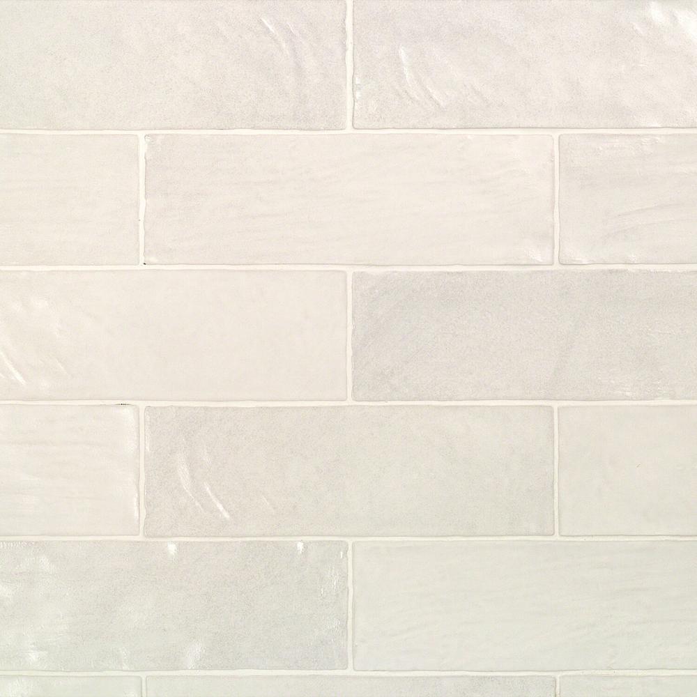 Brick Ceramic Tile The Home Depot 9mm Satin Ceramic Wall Tile 10 76