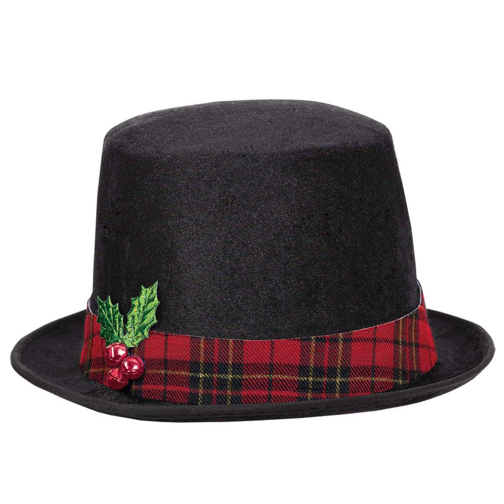 Amscan 9 in. x 8.5 in. Snowman Christmas Black Top Hat-392048 - The ...