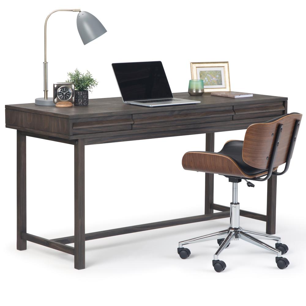 Simpli Home Tabler Solid Wood Rustic Modern 60 In Wide Desk Simpli Home Tabler Solid Wood Rustic