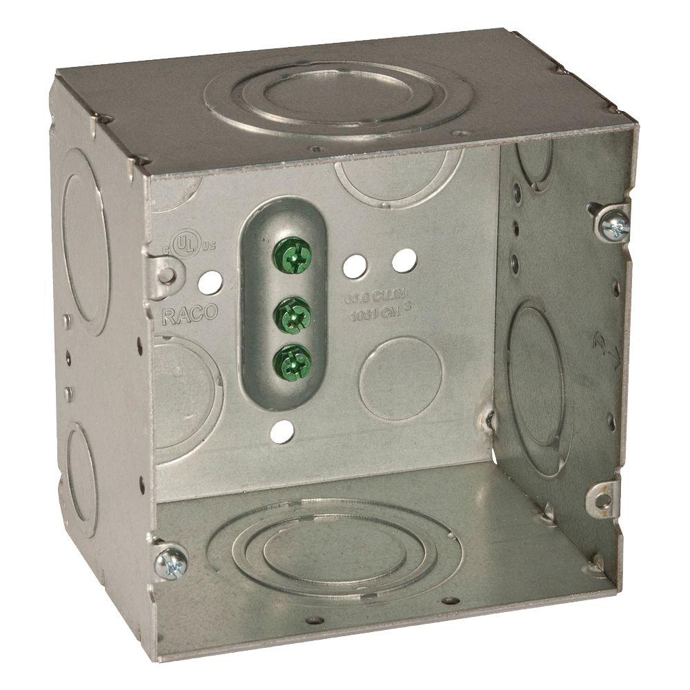 Hubbell-Raco 5390-0 :: Weatherproof Box, 3 Gang, (7) 3/4" Outlets, 2-5