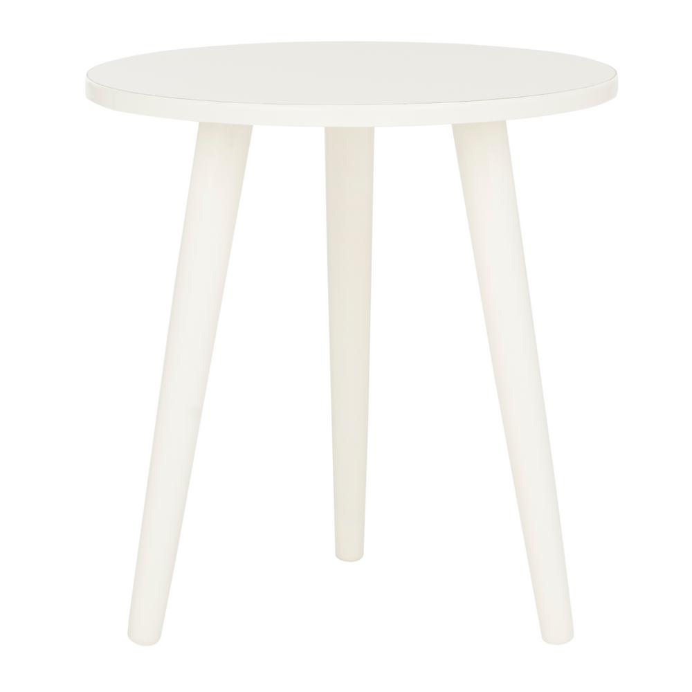 Safavieh Orion Distressed White Side Table Acc5700a The Home Depot