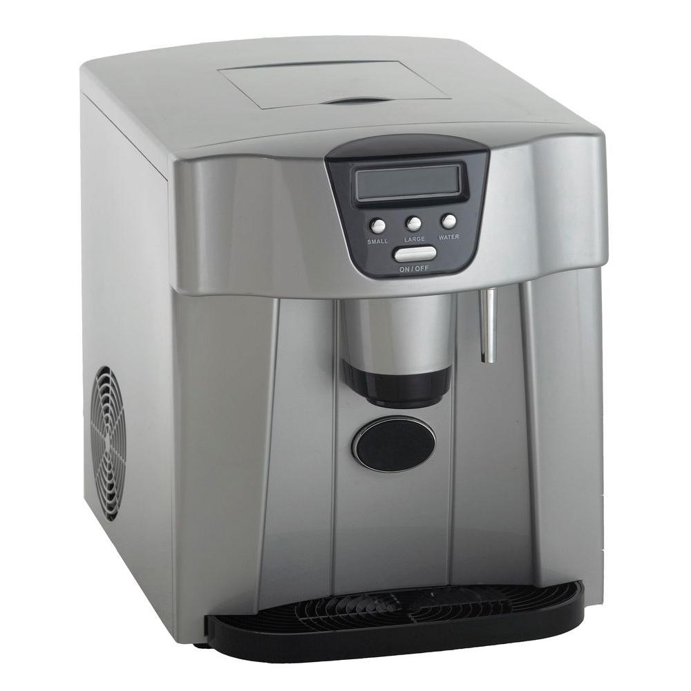 Whynter 49 Lb Portable Ice Maker In Stainless Steel With Water Countertop Portable Ice Maker In Platinum