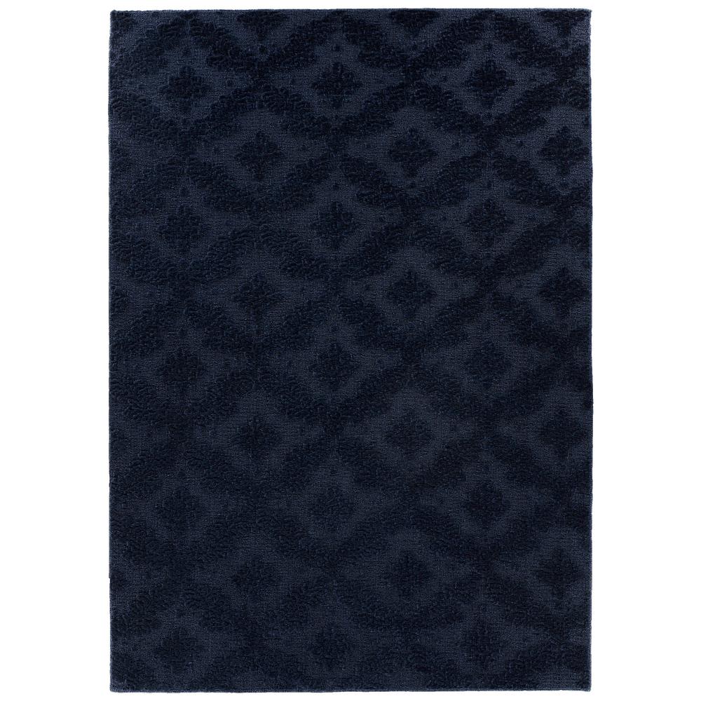 Polypropylene Tufted Rectangle Machine Made Carpet Navy Blue Area Rug 9 x 12 ft