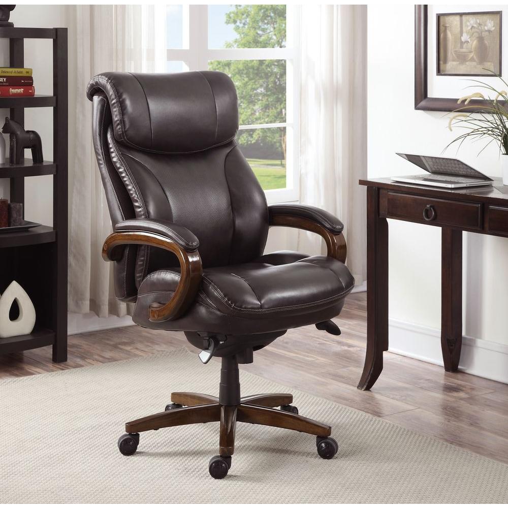 La-Z Boy Tafford Vino Bonded Leather Executive Office Chair-45782 - The