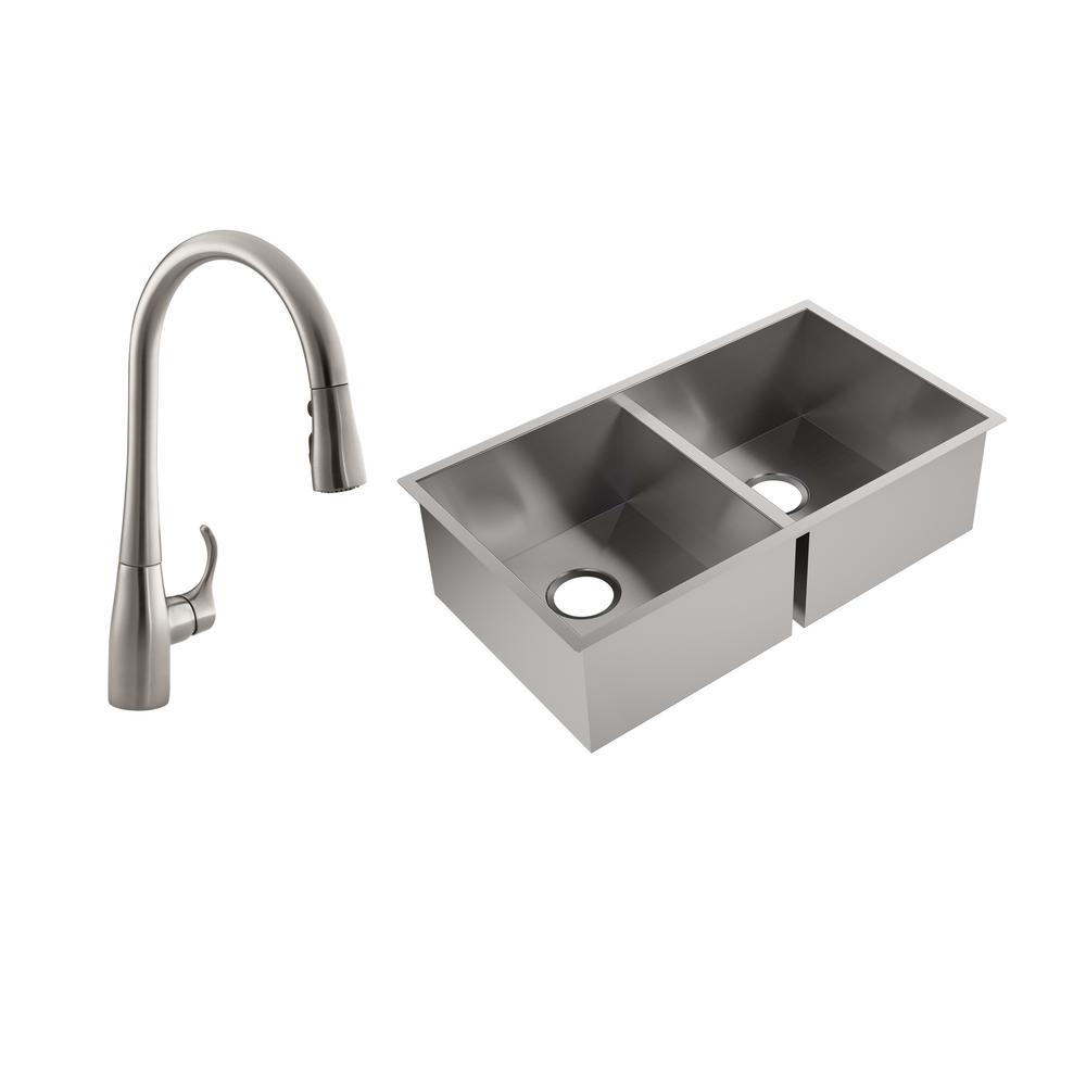 kohler kitchen sinks stainless steel top mount