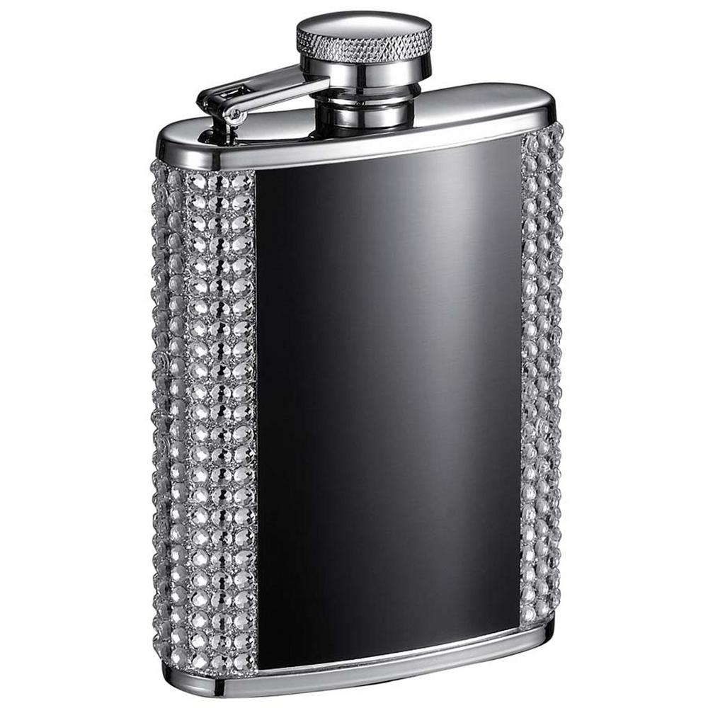 Visol Amanda Black and Bling Liquor Flask-VF6014 - The Home Depot