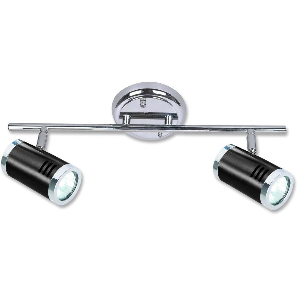 Beldi Ricardo Collection 2 Light Black And Chrome Track Lighting Beldi Ricardo Collection 2 Light Black