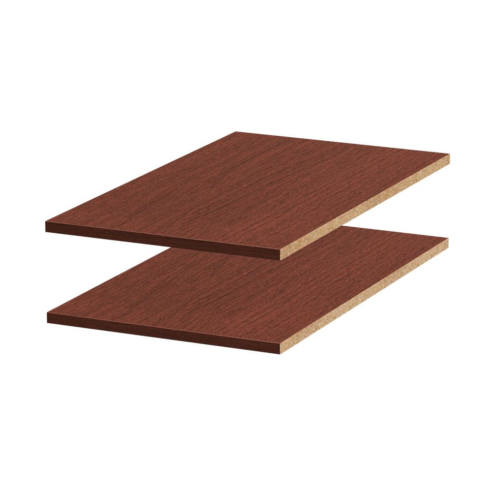 Melamine White Shelf Drilled Board (Common: 3/4 in. x 11-3/4 in. x 8 ft ...