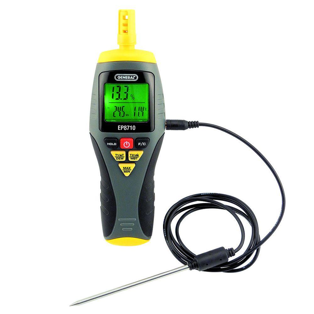 humidity meter with probe