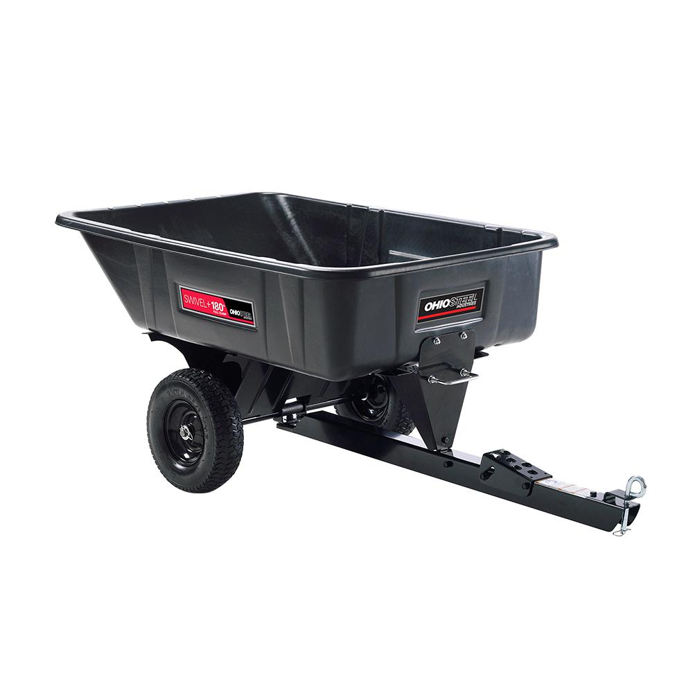 Ohio Steel 10 cu. ft. Heaped 600 lb. Poly Swivel 180° FullDump Cart