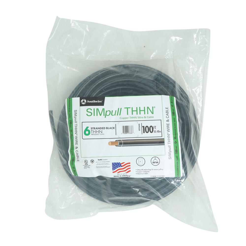 10 GAUGE THHN WIRE STRANDED BROWN 100 FT THWN 600V GROUND MACHINE CABLE AWG