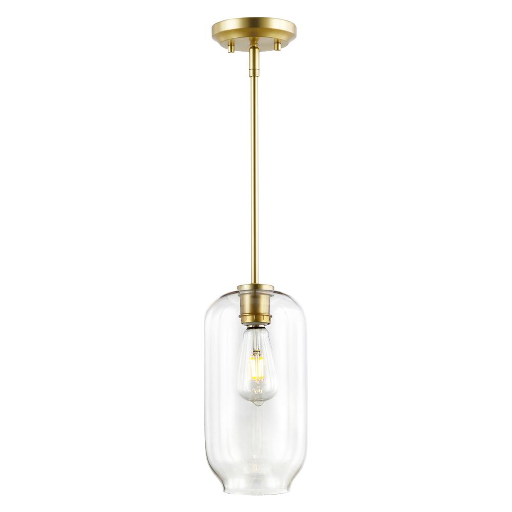 Artcraft Lighting Fifth Avenue 1-Light Pendant with Champagne Glassware Rose Gold