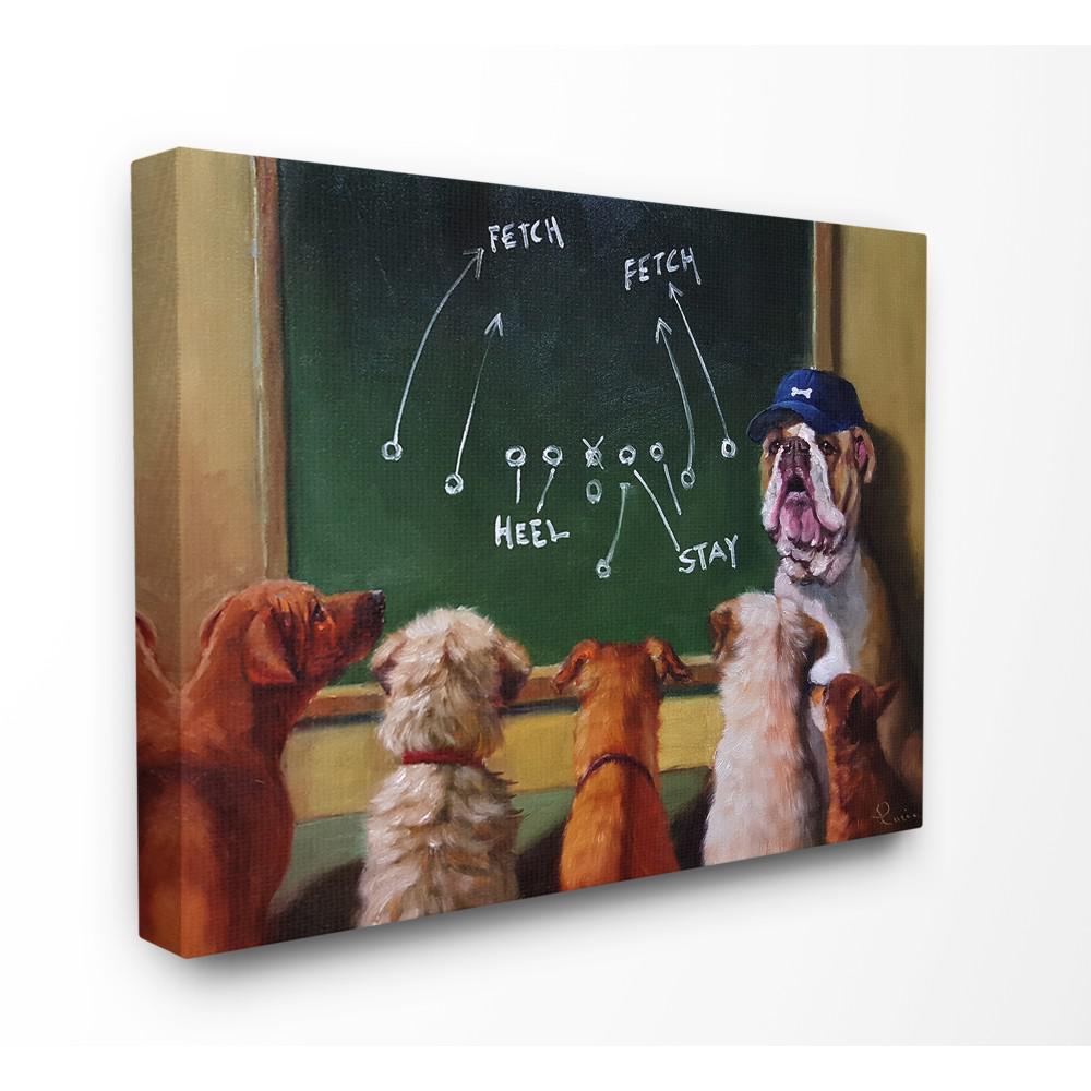 The Stupell Home Decor Collection 16 In X 20 In Dog Football